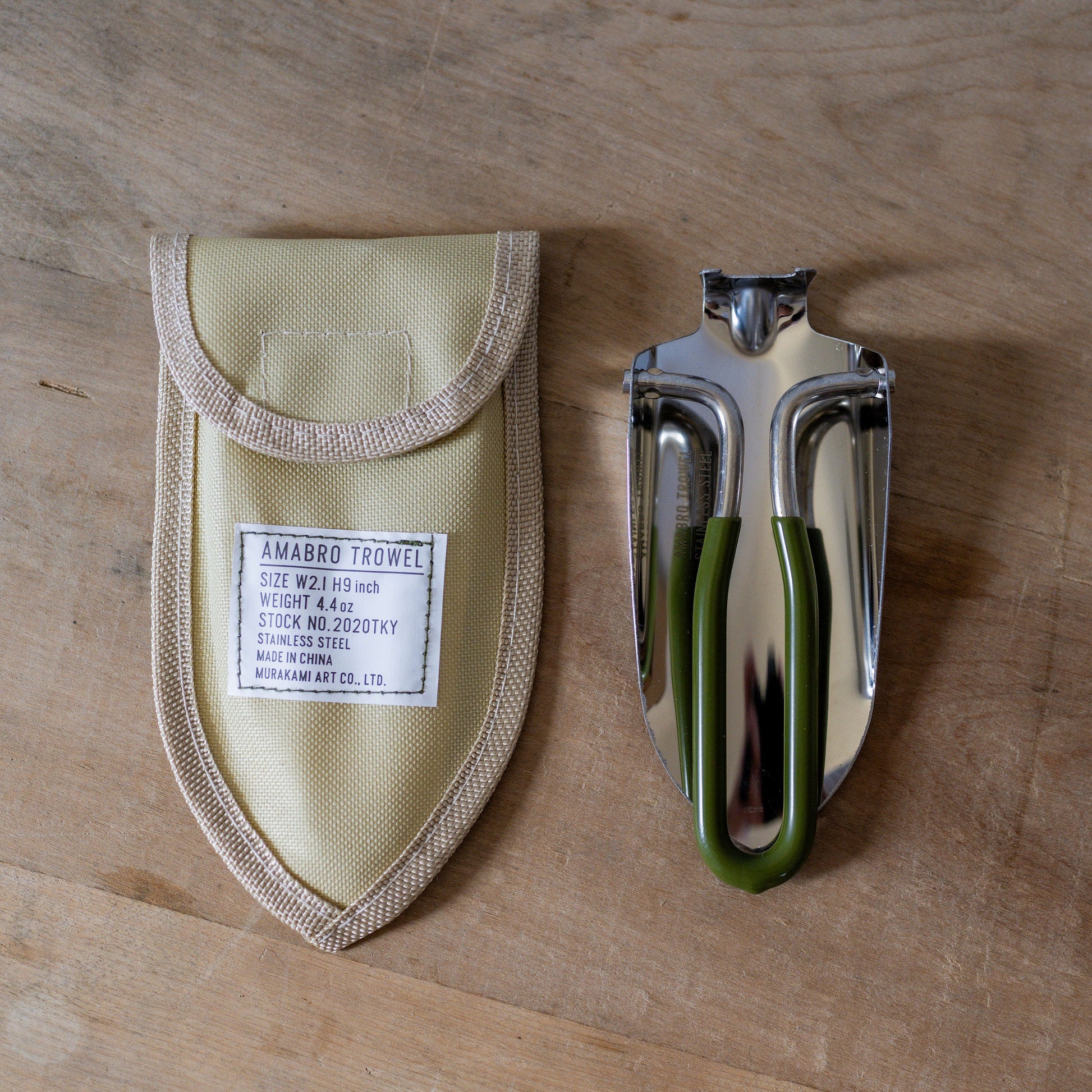 Amabro Stainless Folding Trowel Khaki | Amabro | Miss Arthur | Home Goods | Tasmania