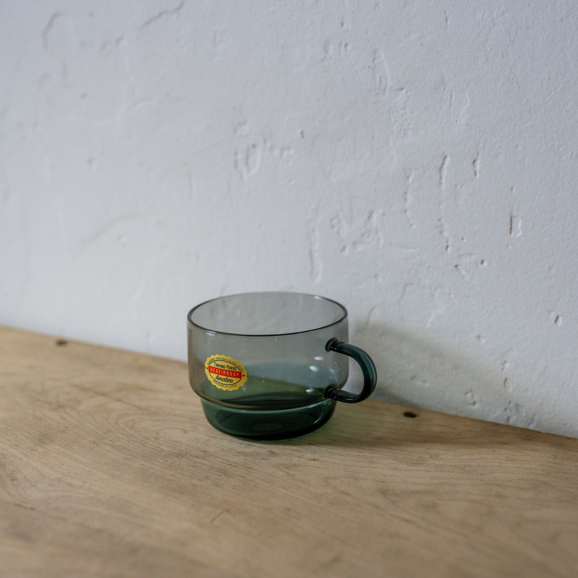 Amabro Two Tone Glass Stacking Mug Grey Green | Amabro | Miss Arthur | Home Goods | Tasmania
