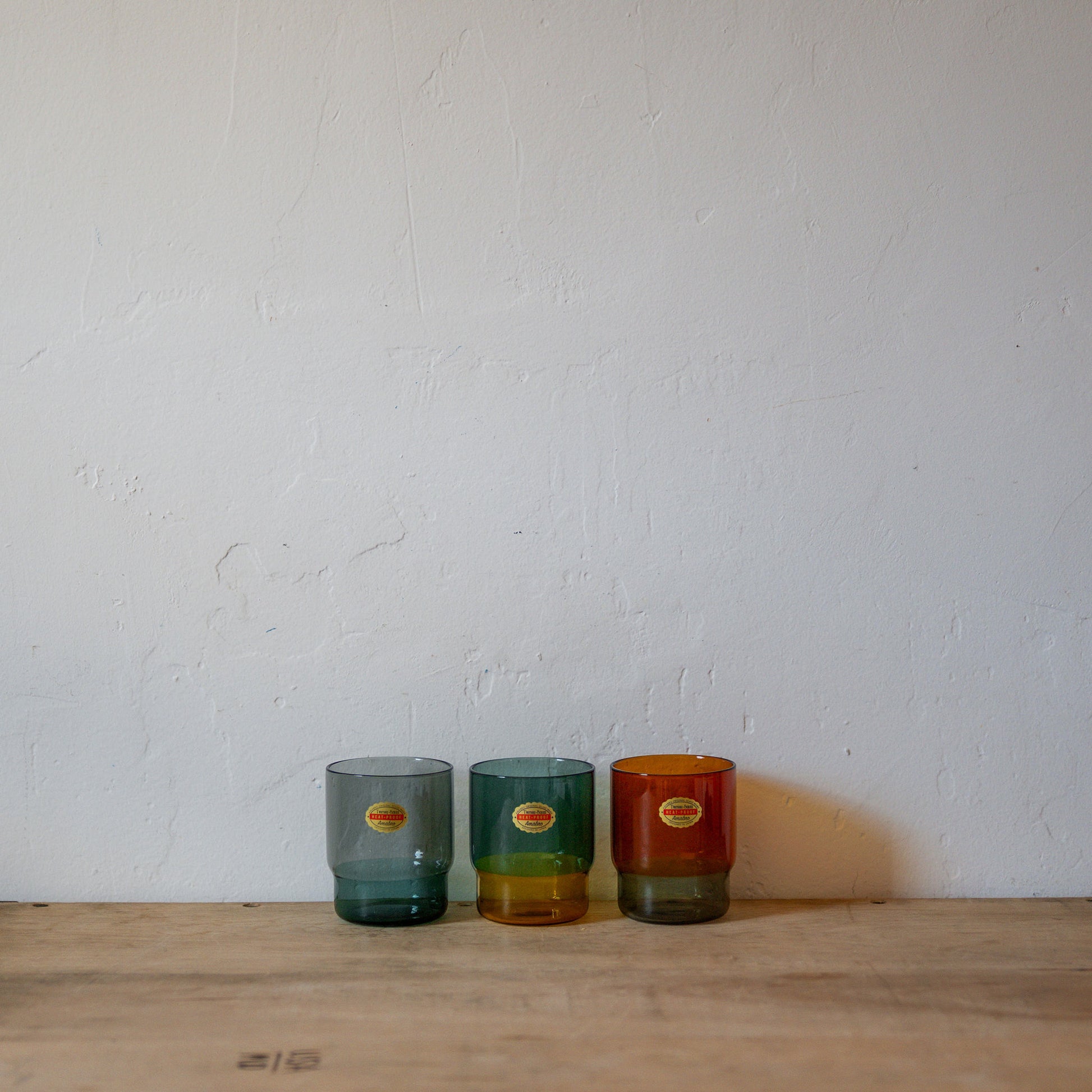 Amabro Two Tone Glass Stacking Cup Amber Grey | Amabro | Miss Arthur | Home Goods | Tasmania