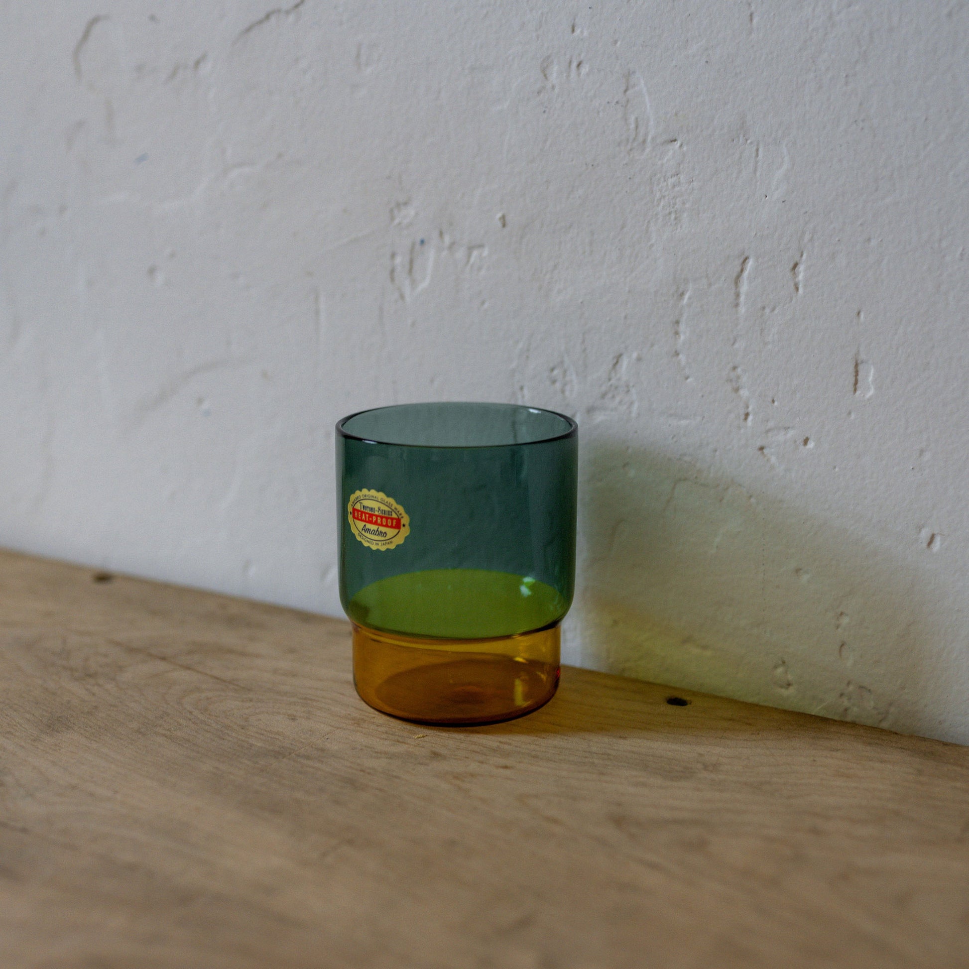 Amabro Two Tone Glass Stacking Cup Green Yellow | Amabro | Miss Arthur | Home Goods | Tasmania