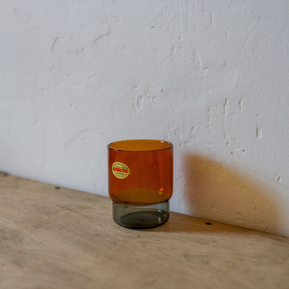 Amabro Two Tone Glass Stacking Cup Amber Grey | Amabro | Miss Arthur | Home Goods | Tasmania