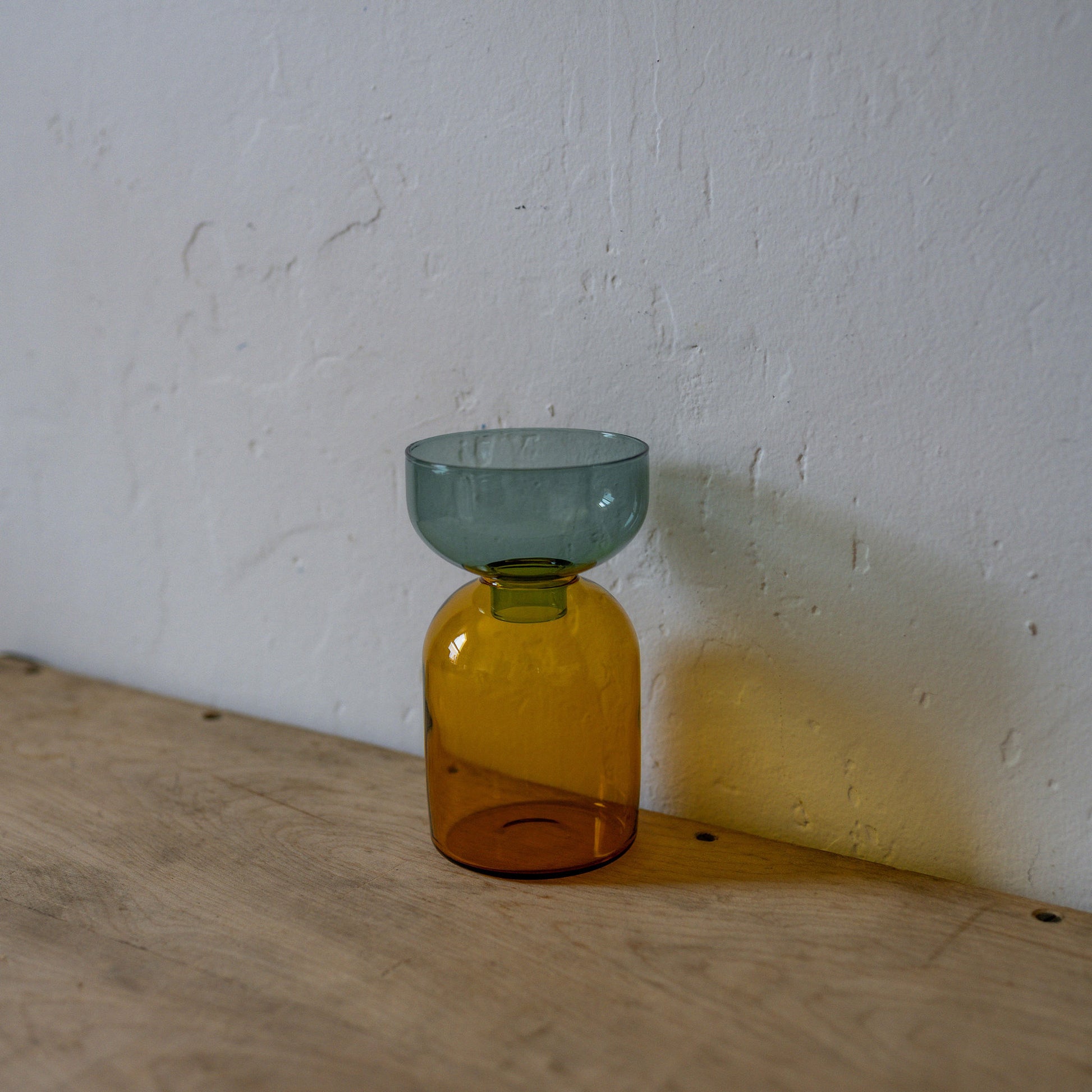 Amabro Two Tone Glass Vase Circle Green Yellow | Amabro | Miss Arthur | Home Goods | Tasmania