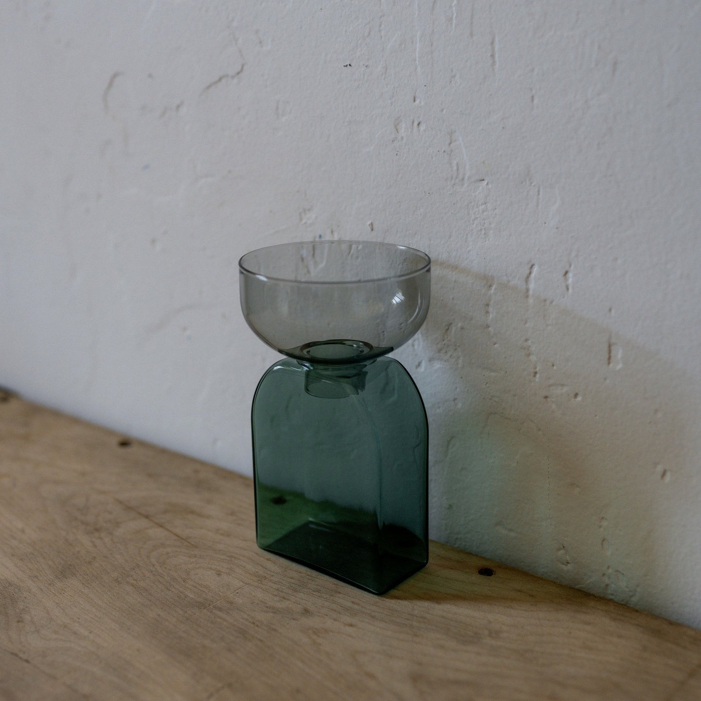 Amabro Two Tone Glass Vase Square Grey Green | Amabro | Miss Arthur | Home Goods | Tasmania