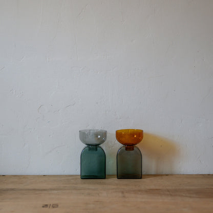Amabro Two Tone Glass Vase Square Grey Green | Amabro | Miss Arthur | Home Goods | Tasmania