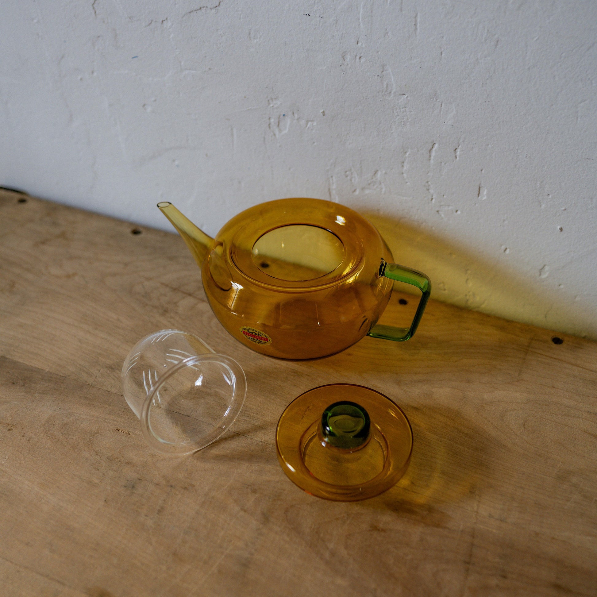 Amabro Two Tone Glass Teapot Yellow Green | Amabro | Miss Arthur | Home Goods | Tasmania