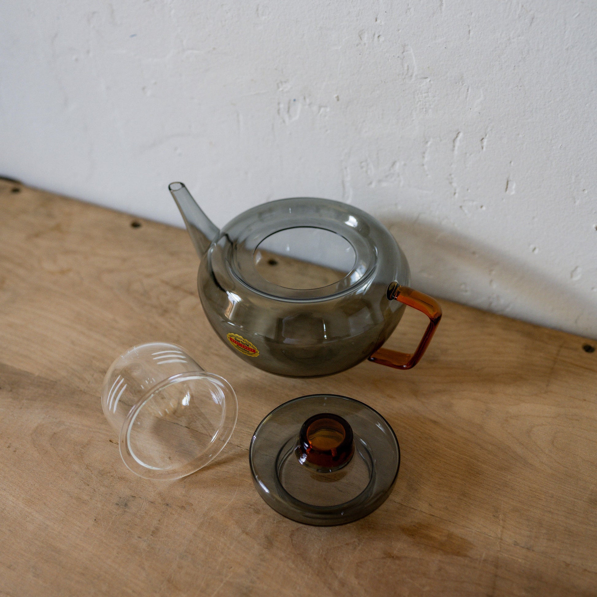 Amabro Two Tone Glass Teapot Grey Amber | Amabro | Miss Arthur | Home Goods | Tasmania