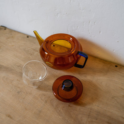 Amabro Two Tone Glass Teapot Amber Blue | Amabro | Miss Arthur | Home Goods | Tasmania