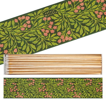 Archivist Luxury Matches Long Green Flora by Wanderlust Paper Co. | Archivist | Miss Arthur | Home Goods | Tasmania