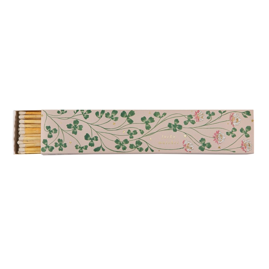 Archivist Luxury Matches Long Lucky Clover | Archivist | Miss Arthur | Home Goods | Tasmania