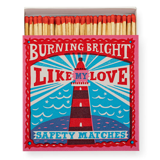 Archivist Luxury Matches Burning Bright by The Printed Peanut | Archivist | Miss Arthur | Home Goods | Tasmania