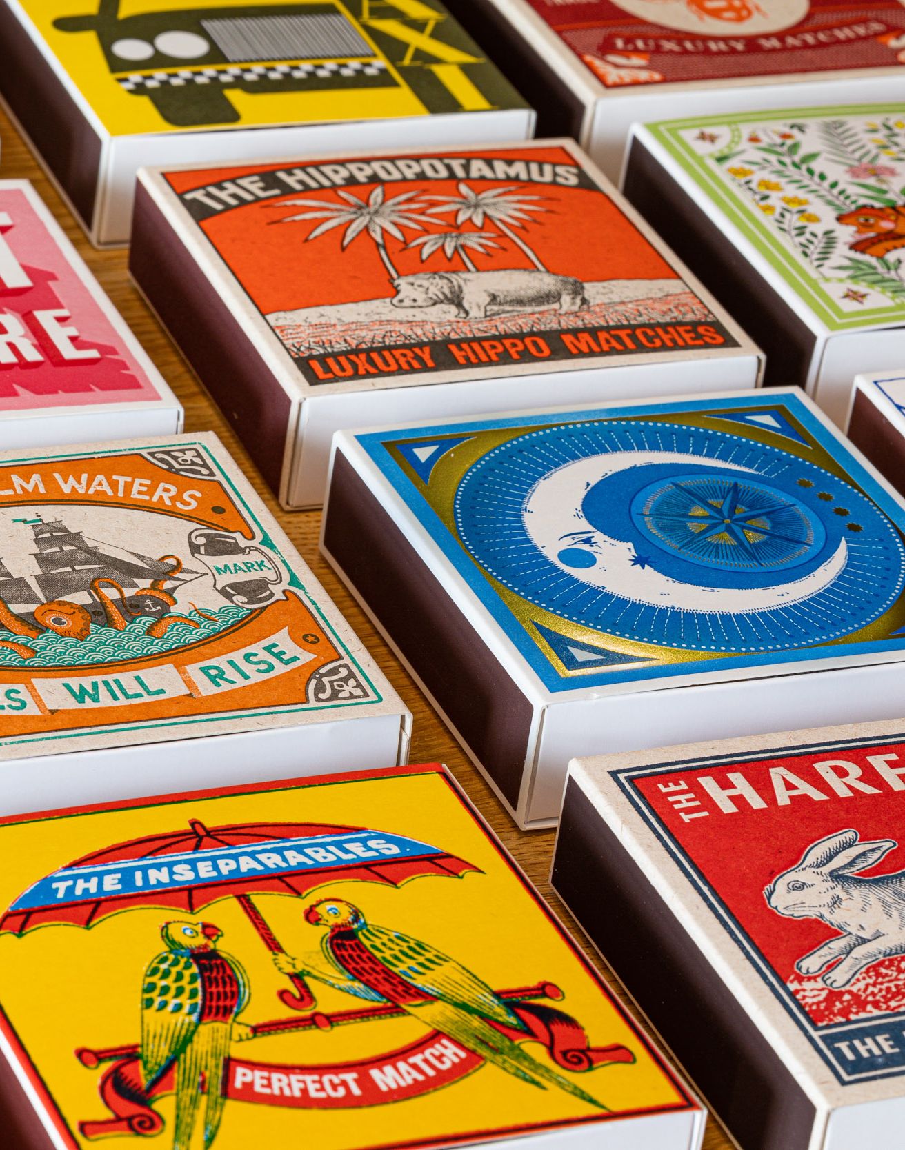 Archivist Luxury Matches Golden Moon | Archivist | Miss Arthur | Home Goods | Tasmania