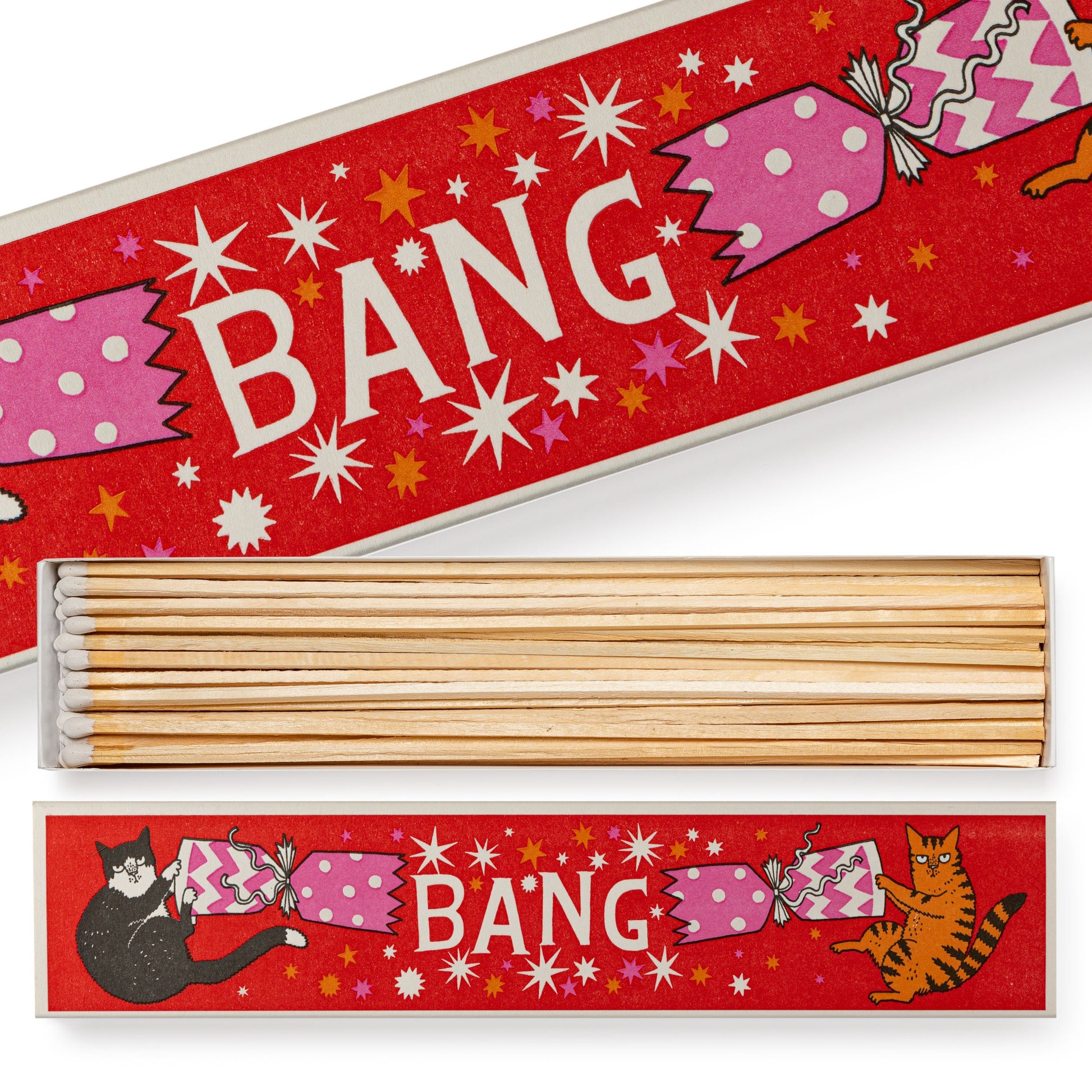 Archivist Luxury Matches Long Cracker Cats | Archivist | Miss Arthur | Home Goods | Tasmania