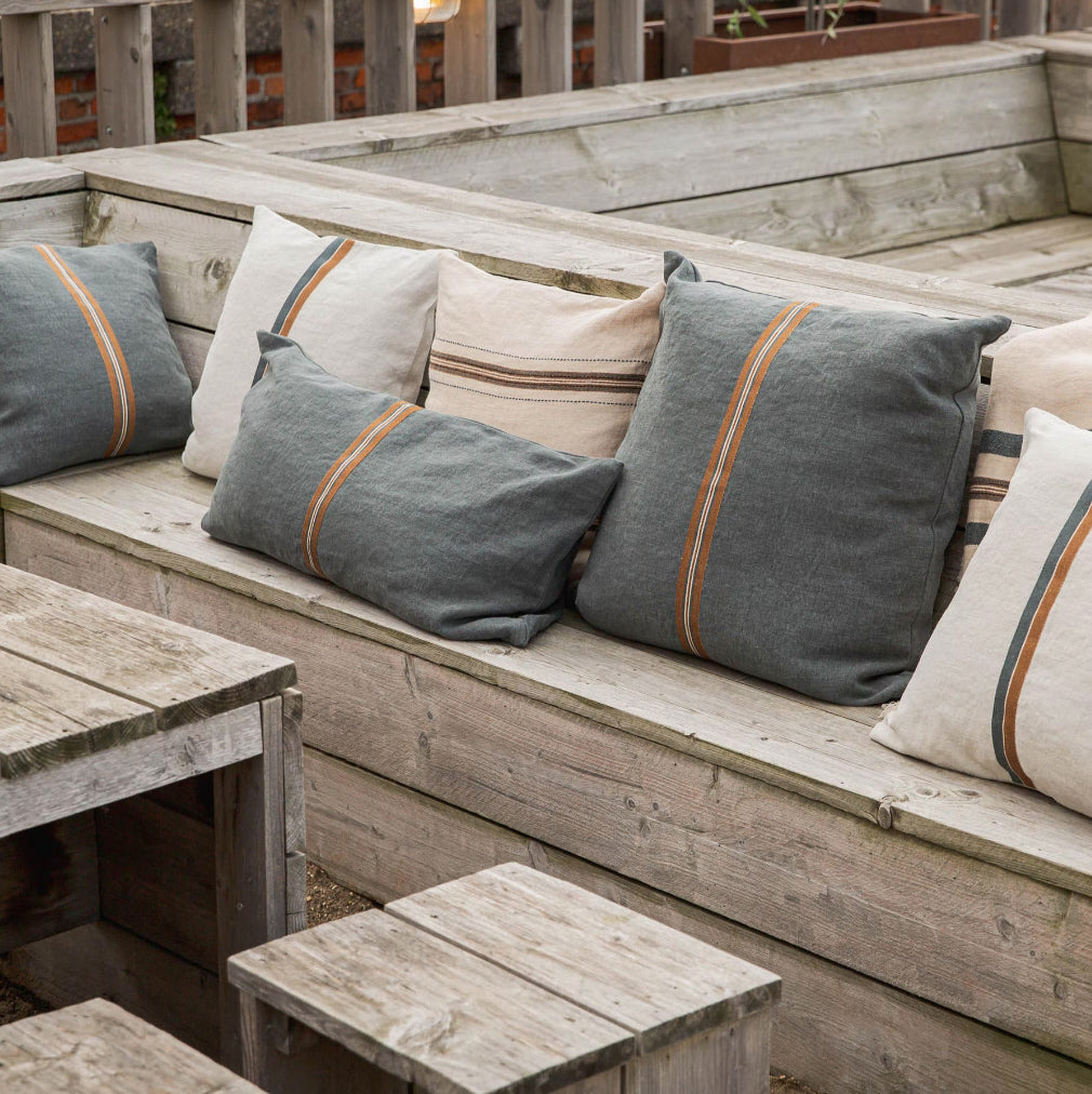 Libeco Atlas Cushion Cover River 40cm x 80cm | Libeco | Miss Arthur | Home Goods | Tasmania