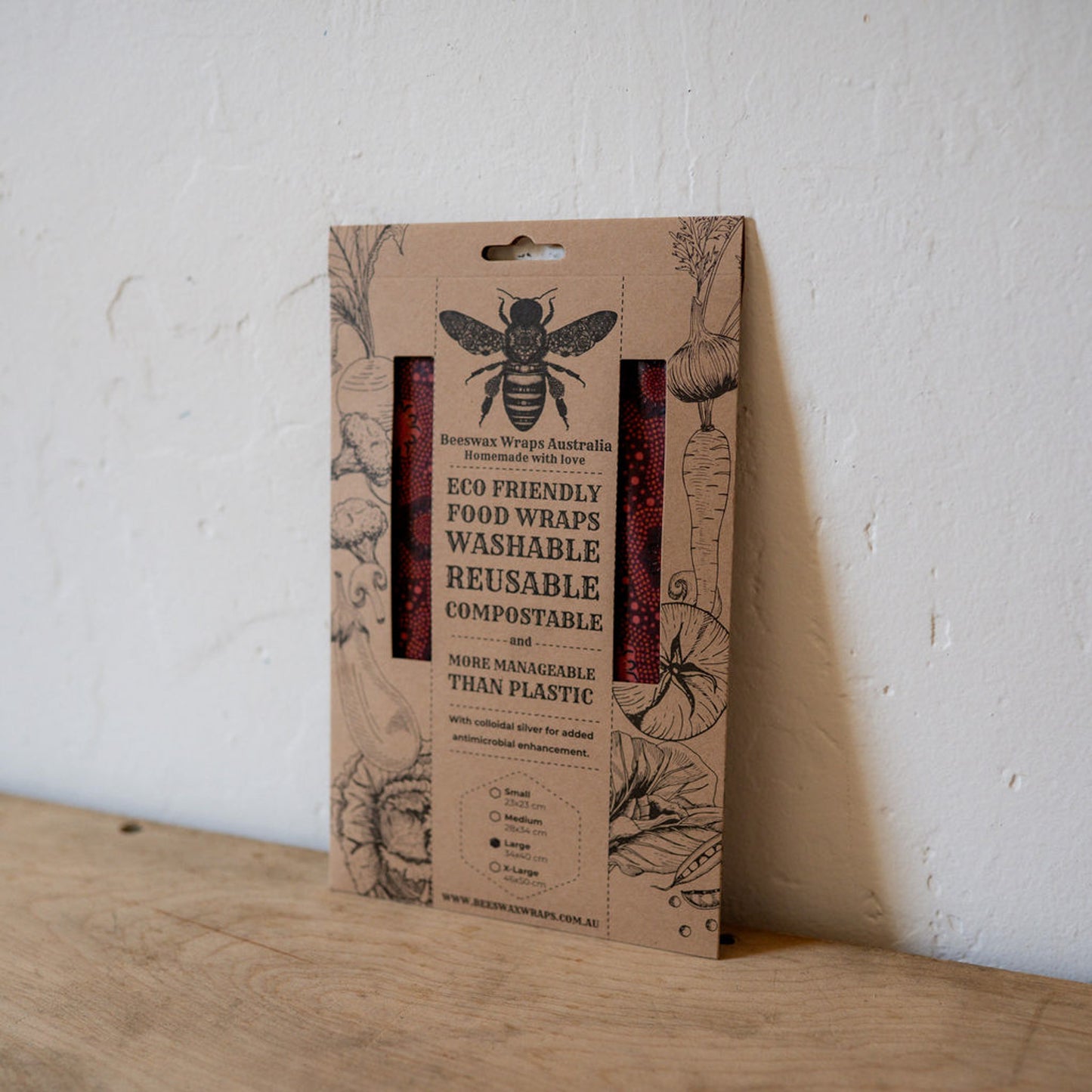 Beeswax Wraps Single Large | Beeswax Wraps Australia | Miss Arthur | Home Goods | Tasmania