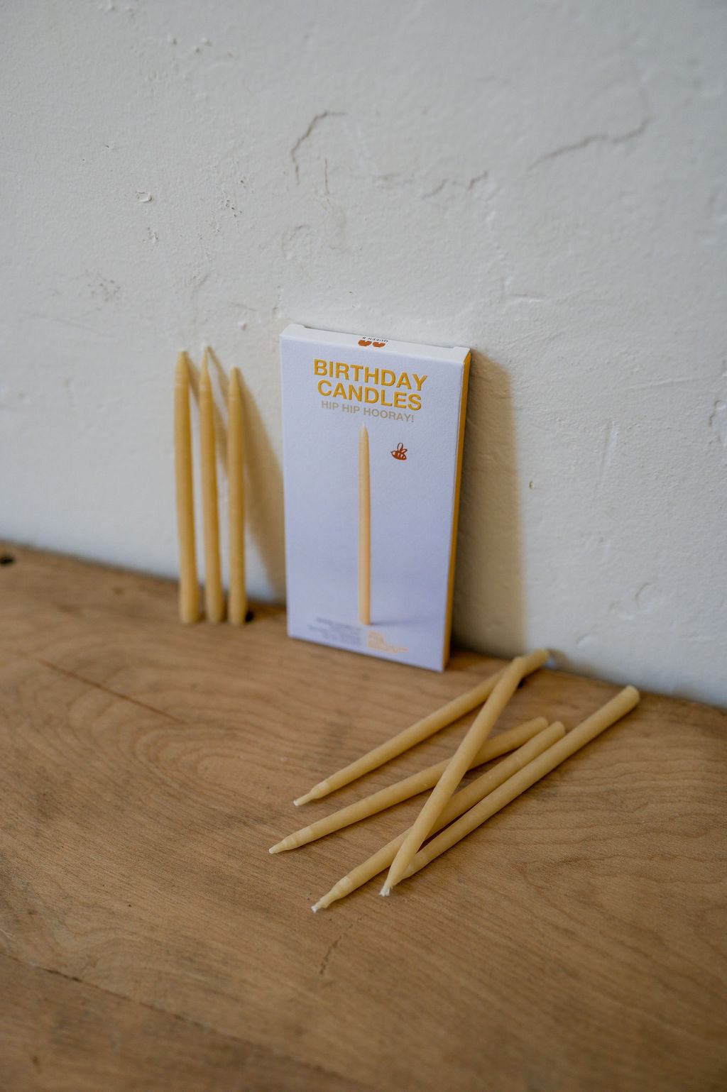 Queen B Beeswax Birthday Candles - Box of 8 | Queen B | Miss Arthur | Home Goods | Tasmania