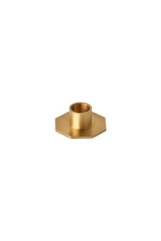 Brass Candle Holder Octagon | Fog Linen Work | Miss Arthur | Home Goods | Tasmania