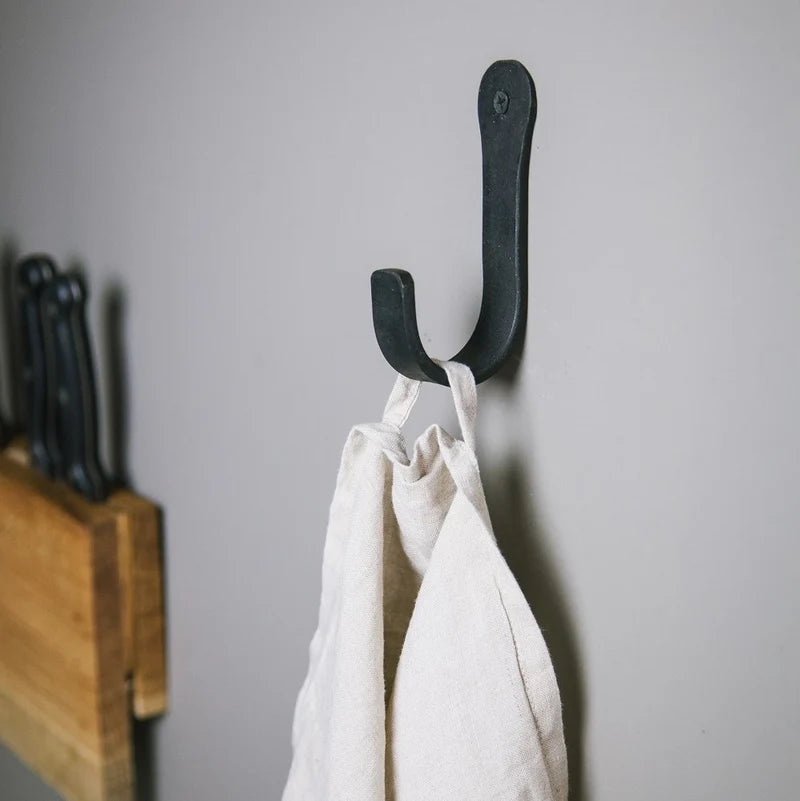 Brut Coat Hook Round Black | Brut | Miss Arthur | Home Goods | Tasmania