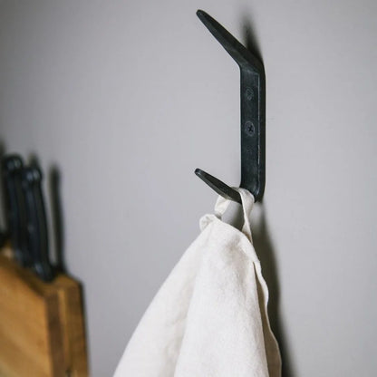 Brut Coat Hook Double Black | Brut | Miss Arthur | Home Goods | Tasmania