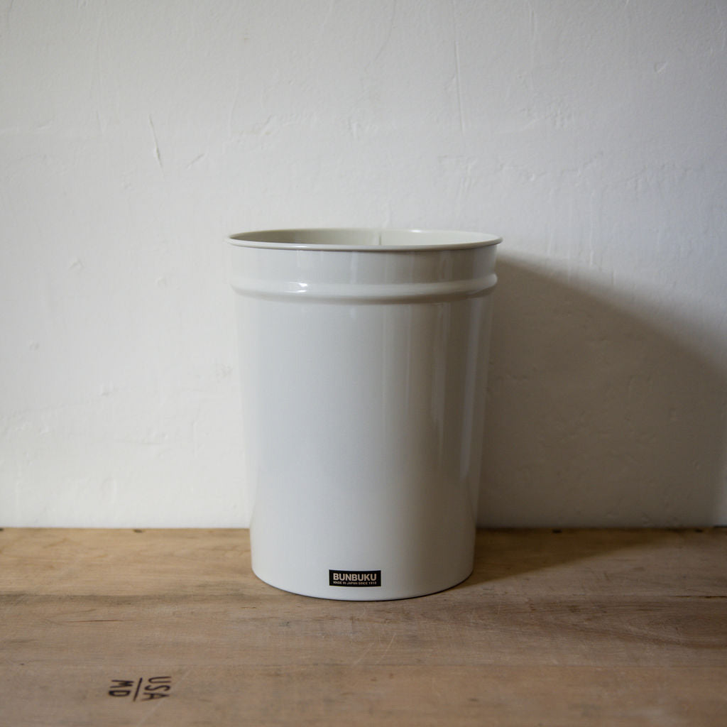 Bunbuku Tapered Waste Bucket Small Ivory | Bunbuku | Miss Arthur | Home Goods | Tasmania