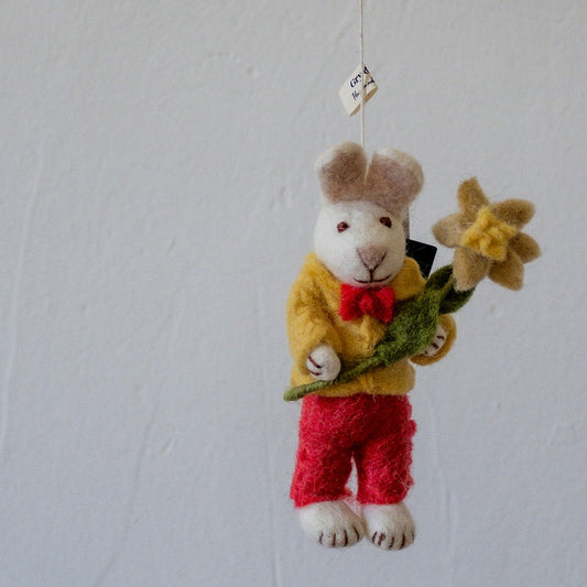 Gry & Sif White Bunny Yellow Jacket and Daffodil | Gry & Sif | Miss Arthur | Home Goods | Tasmania