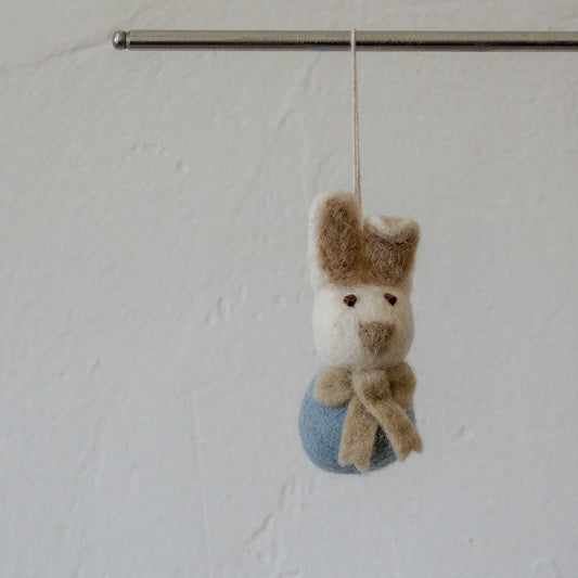 Gry & Sif Small Blue Bunny Bow Ornament | Gry & Sif | Miss Arthur | Home Goods | Tasmania