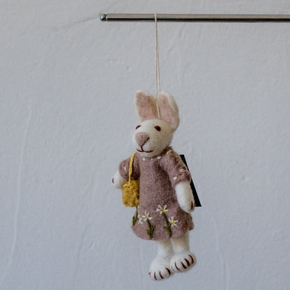 Gry & Sif White Bunny Lavender Dress and Purse | Gry & Sif | Miss Arthur | Home Goods | Tasmania