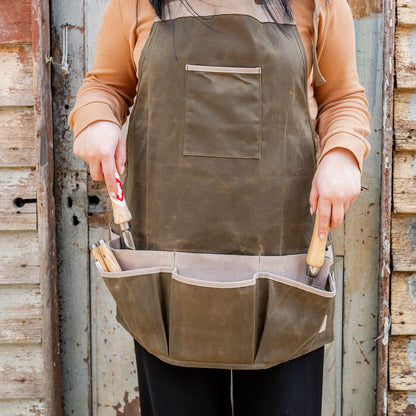 Waxed Canvas and Suede Apron | Heaven in Earth | Miss Arthur | Home Goods | Tasmania