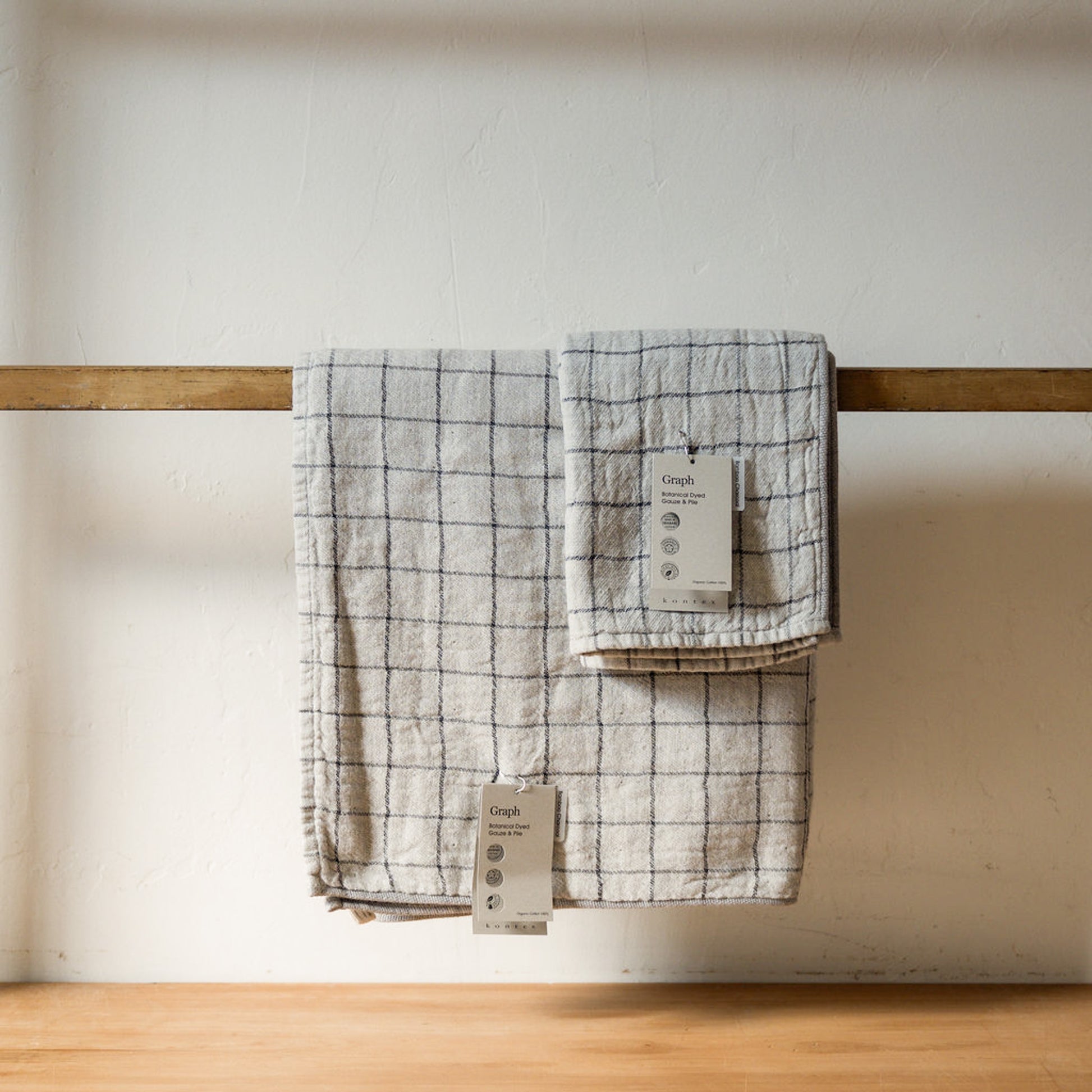 Kontex Graph Hand Towel Charcoal | Kontex | Miss Arthur | Home Goods | Tasmania