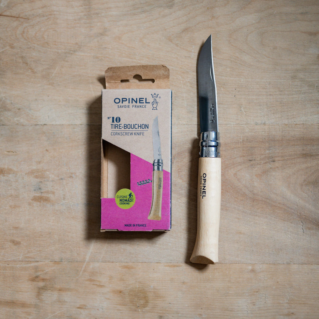 Opinel Corkscrew Knife with 10cm Blade | Opinel | Miss Arthur | Home Goods | Tasmania