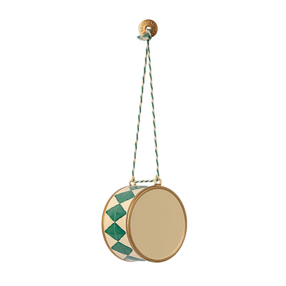 Maileg Metal Drum Ornament Dark Green Large | Maileg Design | Miss Arthur | Home Goods | Tasmania