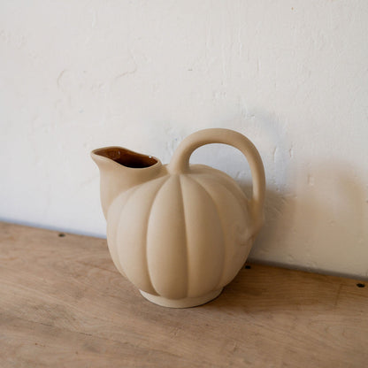 Manufacture de Digoin Melon Shaped Jug 1L Gres Brut Miel | Manufacture de Digoin | Miss Arthur | Home Goods | Tasmania