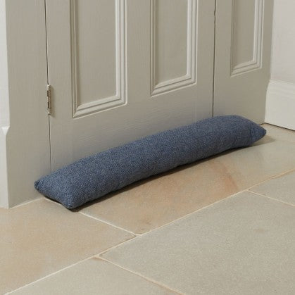 Tweed Draught Excluder Herringbone Blue Moon | Tweedmill Textiles | Miss Arthur | Home Goods | Tasmania