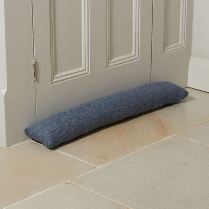 Tweed Draught Excluder Herringbone Blue Moon | Tweedmill Textiles | Miss Arthur | Home Goods | Tasmania
