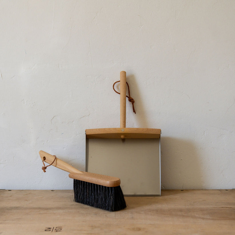 Redecker Dust Pan and Brush Set with Miss Arthur