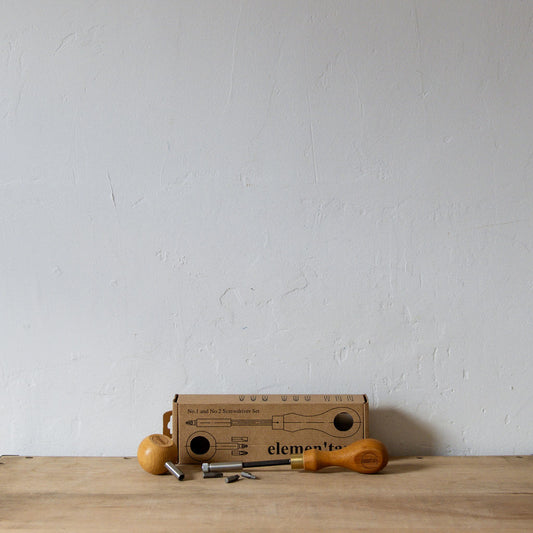 No.3 Screwdriver Sets (Both Handle + 9 Bits) | elemen'tary | Miss Arthur | Home Goods | Tasmania