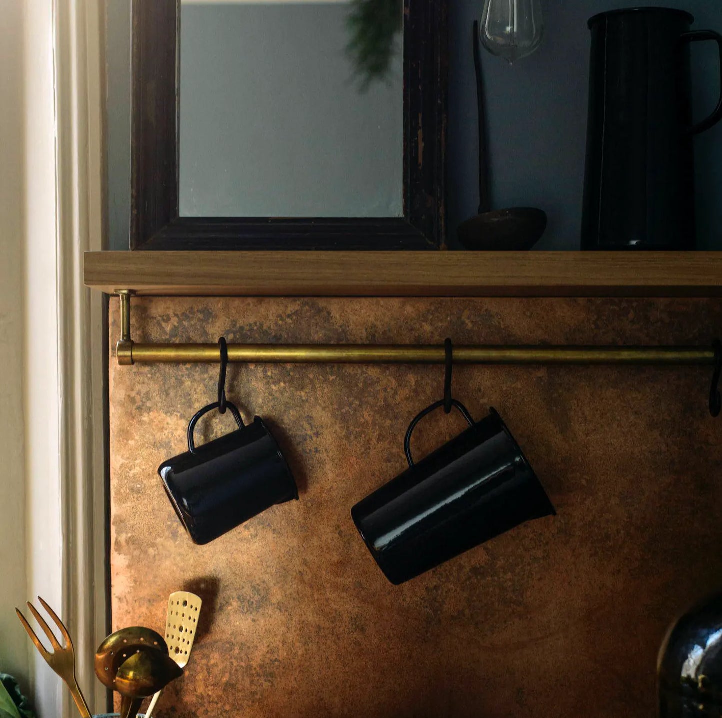 Falcon Enamelware Enamel 2 Pint Jug Coal Black | Falcon Enamelware | Miss Arthur | Home Goods | Tasmania