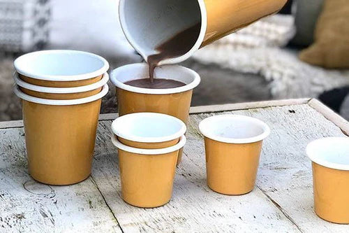 Falcon Enamelware Enamel Mini Tumbler Mustard Yellow | Falcon Enamelware | Miss Arthur | Home Goods | Tasmania