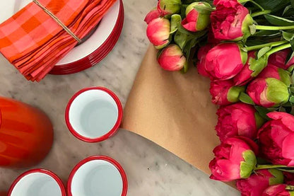 Falcon Enamelware Enamel Mini Tumbler Pillarbox Red | Falcon Enamelware | Miss Arthur | Home Goods | Tasmania