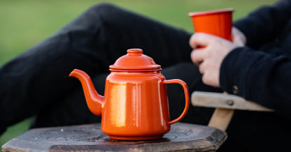 Falcon Enamelware Enamel Teapot Pillarbox Red | Falcon Enamelware | Miss Arthur | Home Goods | Tasmania