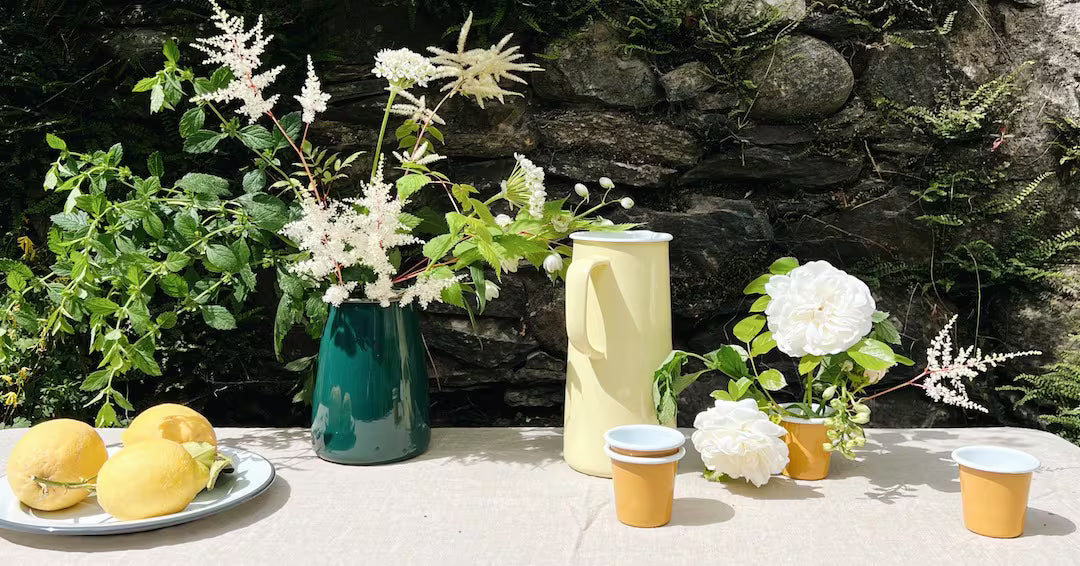 Falcon Enamelware Enamel Utensil Pot Samphire Green | Falcon Enamelware | Miss Arthur | Home Goods | Tasmania