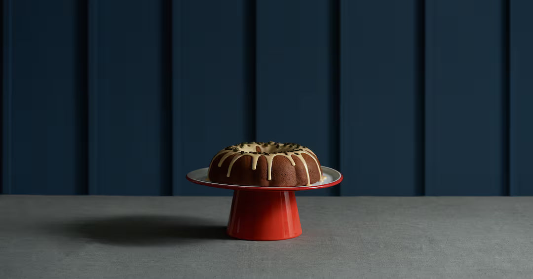 Falcon Enamelware Enamel Cake Stand Pillarbox Red | Falcon Enamelware | Miss Arthur | Home Goods | Tasmania