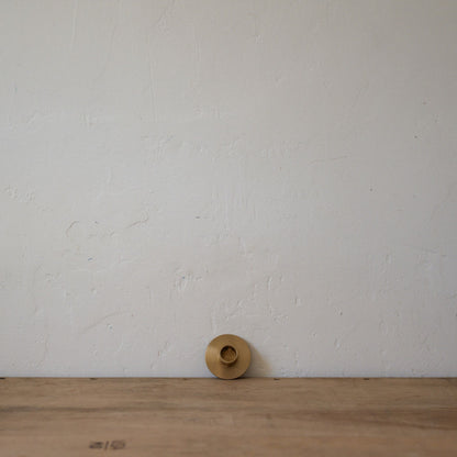 Fog Linen Work Brass Candle Holder Round | Fog Linen Work | Miss Arthur | Home Goods | Tasmania