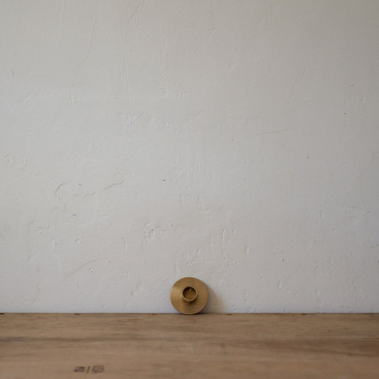 Fog Linen Work Brass Candle Holder Round | Fog Linen Work | Miss Arthur | Home Goods | Tasmania