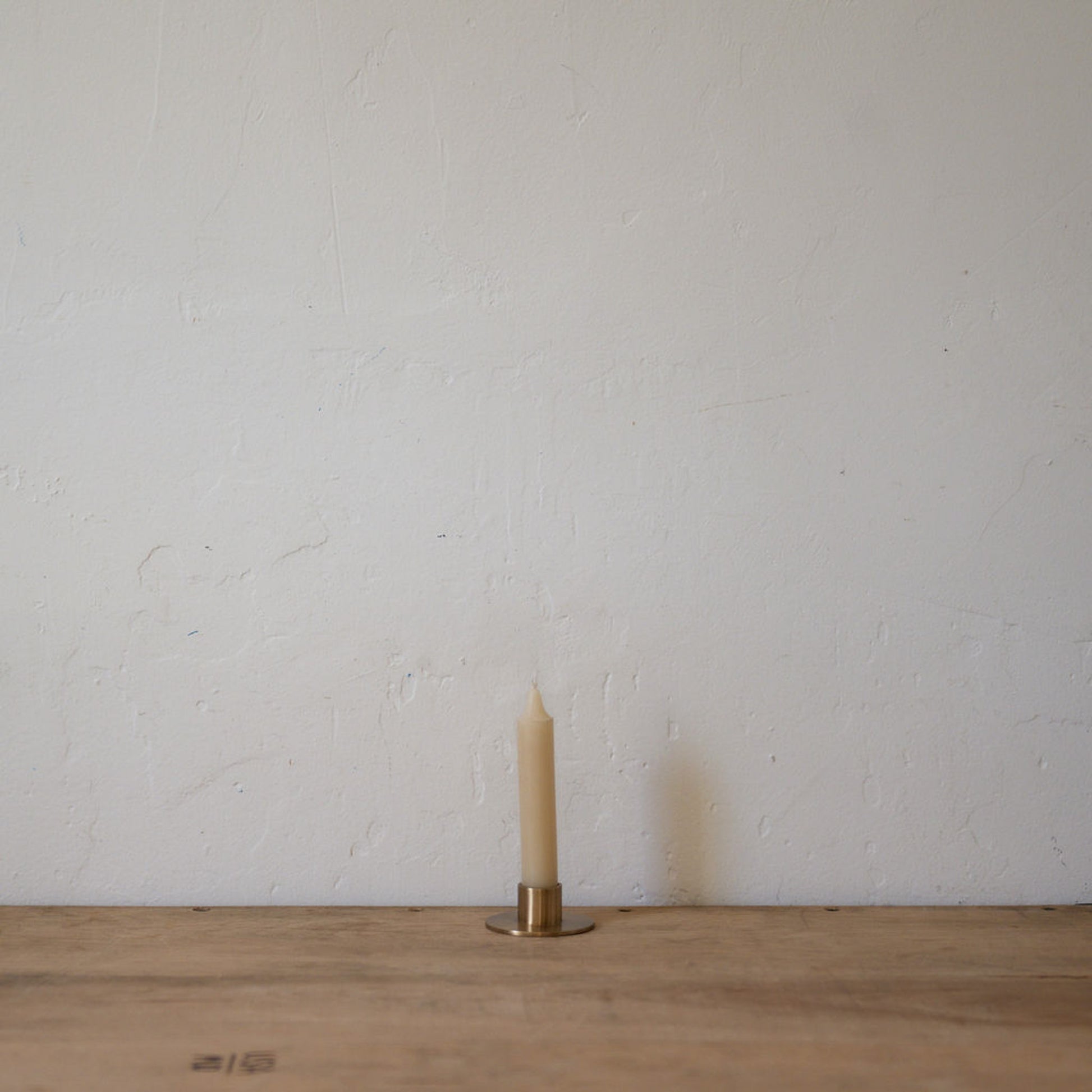 Fog Linen Work Brass Candle Holder Round | Fog Linen Work | Miss Arthur | Home Goods | Tasmania