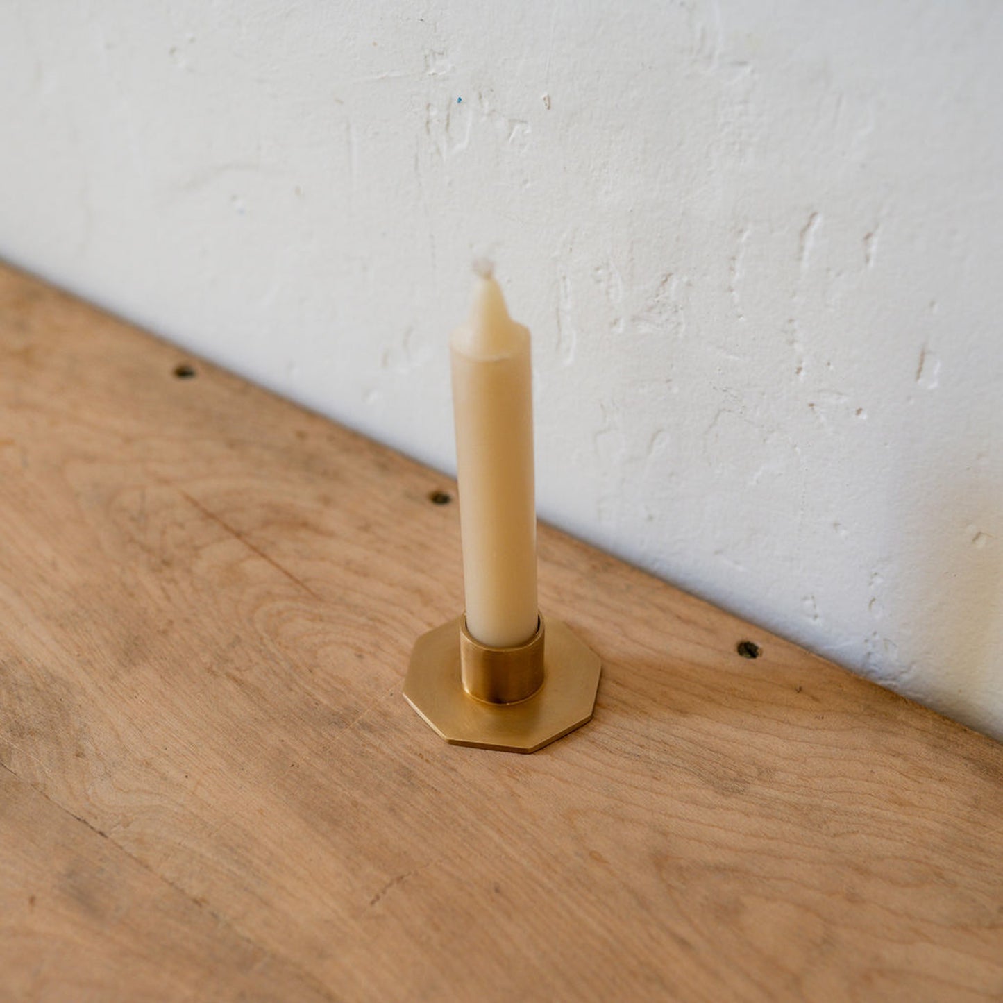 Fog Linen Work Brass Candle Holder Octagon | Fog Linen Work | Miss Arthur | Home Goods | Tasmania