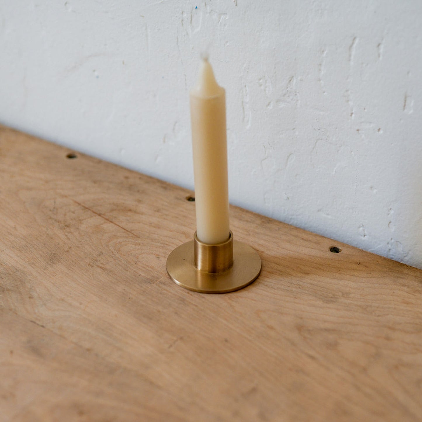 Fog Linen Work Brass Candle Holder Round | Fog Linen Work | Miss Arthur | Home Goods | Tasmania