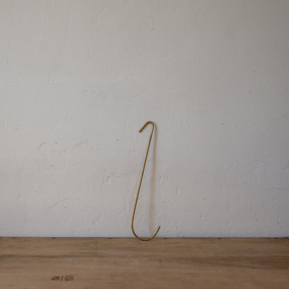 Fog Linen Work Brass J Hook Long Large | Fog Linen Work | Miss Arthur | Home Goods | Tasmania