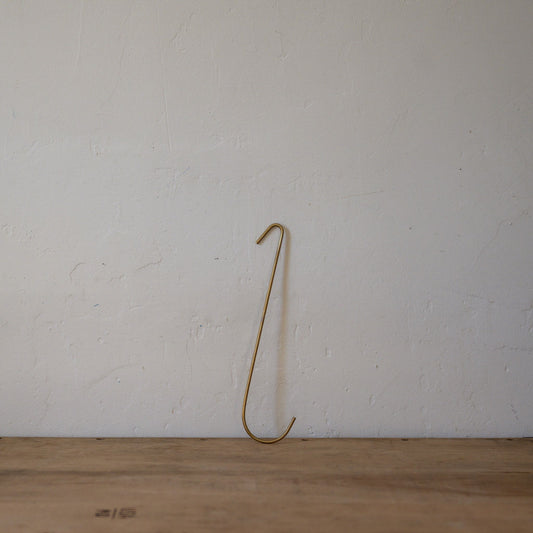 Fog Linen Work Brass J Hook Long Large | Fog Linen Work | Miss Arthur | Home Goods | Tasmania