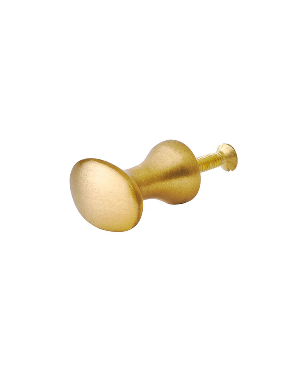 Fog Linen Work Brass Knob Oval Medium