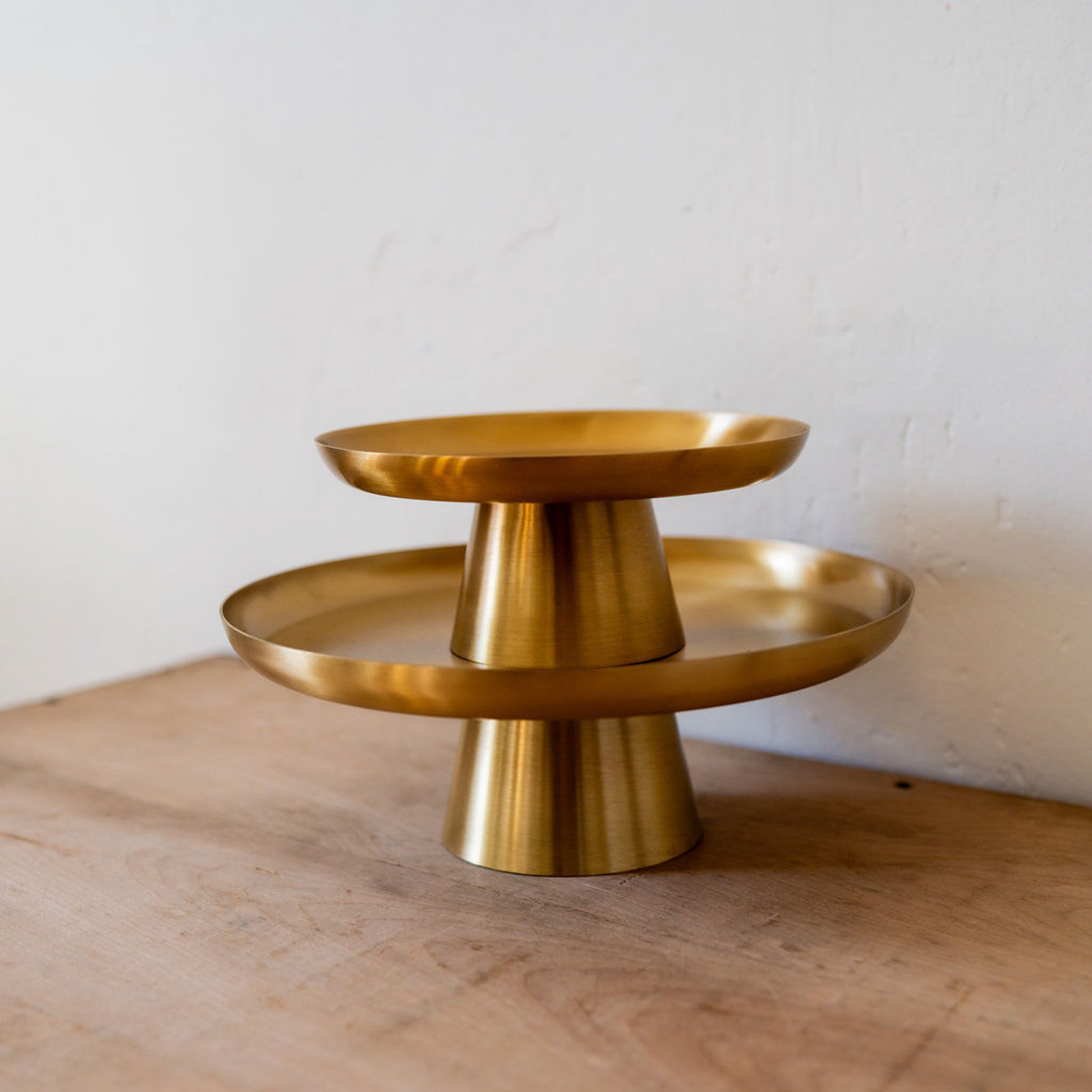 Fog Linen Work Brass Cake Stand Medium | Fog Linen Work | Miss Arthur | Home Goods | Tasmania